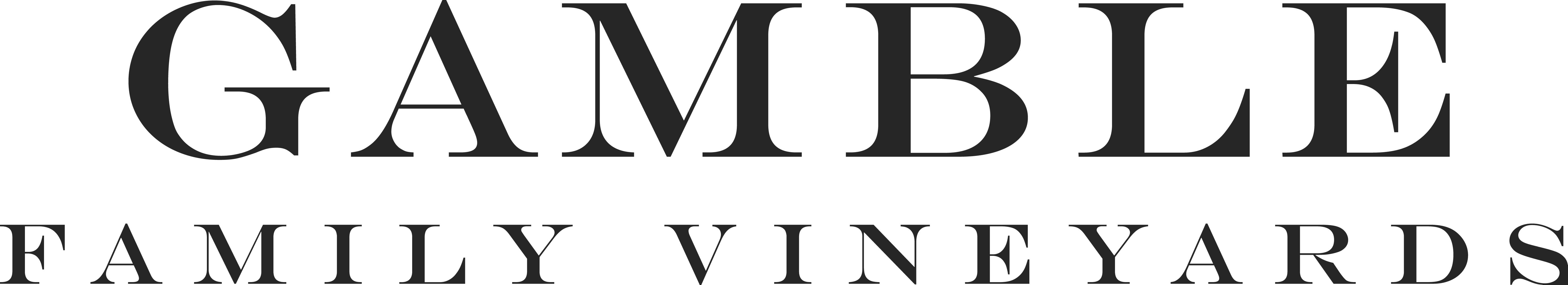 Gamble Family Vineyards logo